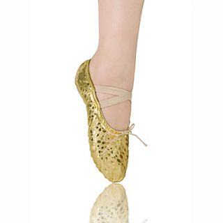 Leatherette Upper Dance Shoes Split sole Ballet Slipper for Women/Kids