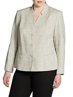 Tweed Jacket   Pale Grey