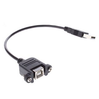 USB A Male to USB B Female Adapter Cable