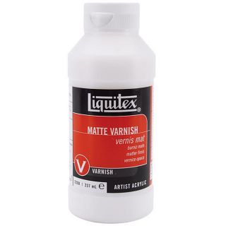 Liquitex Liquid Acrylic Clear dry Matte Varnish (eight ounce Bottle)