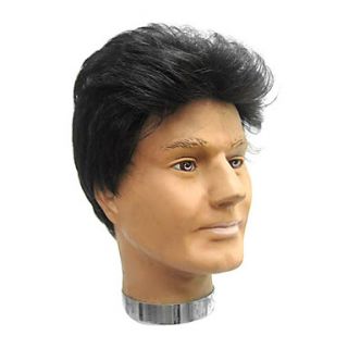High Quality Synthetic Capless Short Straight Brown Mens Wigs