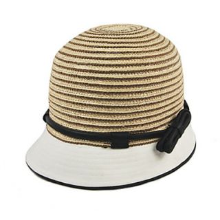 Women PU Leather Decorated Signature Cotton Basin Hat/Sunhat(56 58cm)