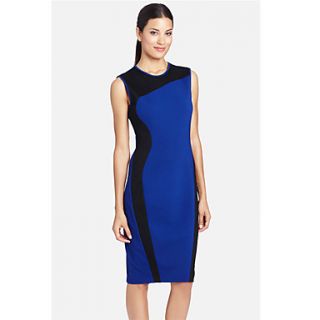 Fashion Collection Contrast Color Jersey Dress
