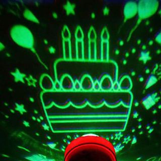 Birthday Cake Design LED Lamp (Color Changing, Built in Botton Cell)