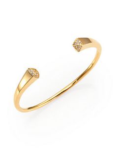 Michael Kors Pave Pyramid Cuff Bracelet/Goldtone   Gold