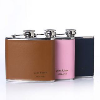 Personalized Simple 5 oz Flask (More Colors)