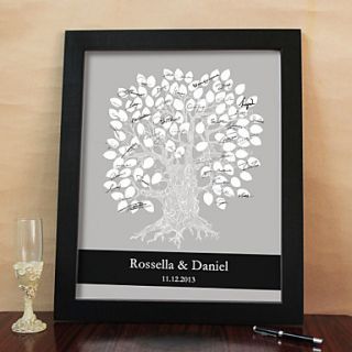 Personalized Signature Canvas Frame   Love Tree (Includes Frame)