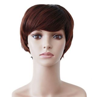 Capless Short Brown Wavy High Quality Synthetic Japanese Kanekalon Happy Parties Wigs