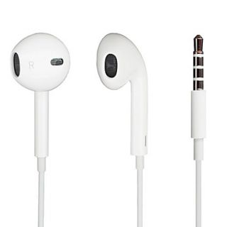 Stereo In Ear Headphone for iPods (White, 115cm)
