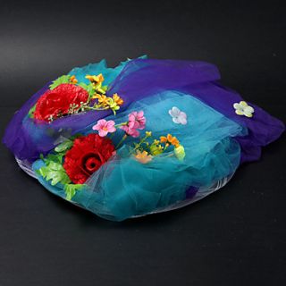 Satin / Lace With Flower / Cow Vetch Wedding/ Partying/ Honeymoon Hat
