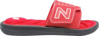 Boys New Balance Classic Slide   Black/Red Sandals