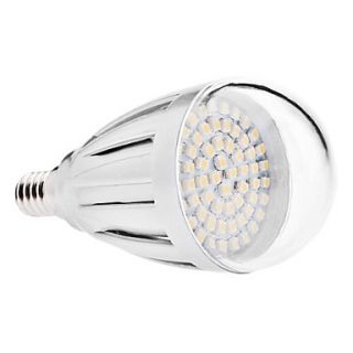 E14 4W 60x3528 SMD 300 320LM 3000 3500K Warm White Light LED Ball Bulb (110V/220V)