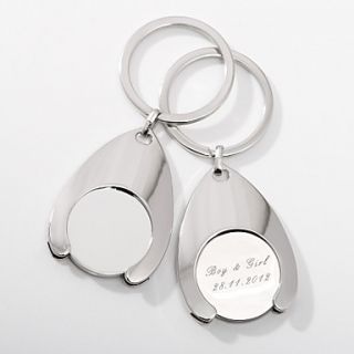 Personalized Rain Drop Keyrings (Set of 4)