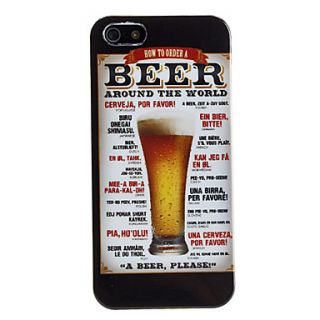 Beer Style Protective Hard Case for iPhone 5/5S
