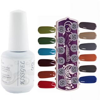 1PCS Sequins UV Color Gel Nail Polish No.289 300 Soak off(15ml,Assorted Colors)