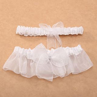 Delicate Satin and Lace Wedding Garter(2 Pieces)
