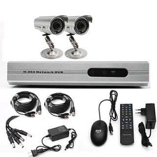 Anko CCTV System with 2 Outdoor Cameras for Home Office(For DIY)