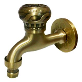 Antique Brass Finish Washing Machine Faucet