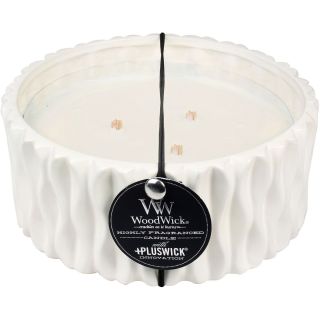 Woodwick Brownstone Candle   Large, White