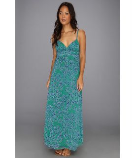 Tommy Bahama Ocean Swirl Long Maxi Dress Cover Up Womens Swimwear (Green)