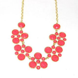 Acrylic Dots Alloy Necklace(Assorted Colors)