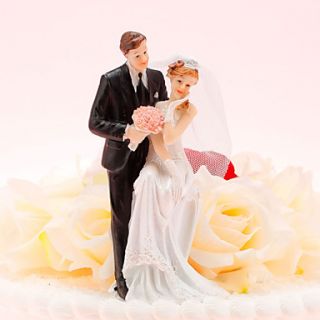 Happy Bride Groom Wedding Cake Topper