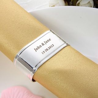 Personalized Oval Silver Plated Napkin Ring