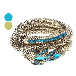 Snake shaped Zircon Bracelet