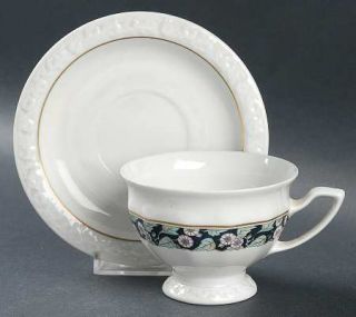 Rosenthal   Continental Rustica Footed Cup & Saucer Set, Fine China Dinnerware  