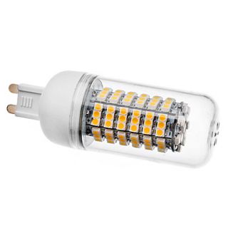G9 5W 120x3528SMD 380 410LM 3000 3500K Warm White Light with Cover LED Corn Bulb (220V)