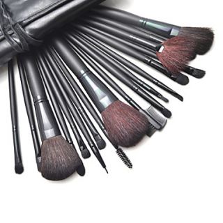 18Pcs Professional Cosmetic Brush with Free Leather Case