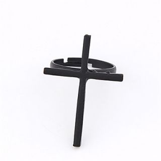 Alloy Cross Paattern Ring (Assorted Colors)