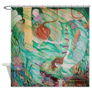  Mermaids in Atlantis Shower Curtain  Use code FREECART at Checkout