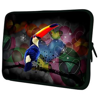 Blue BirdPattern Nylon Material Waterproof Sleeve Case for 11/13/15 LaptopTablet