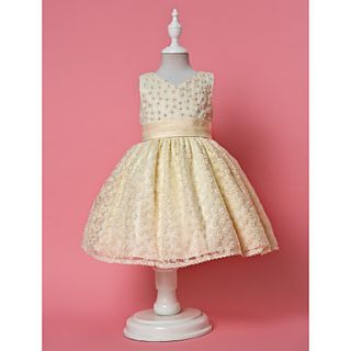 Ball Gown Sleeveless Lace Wedding/Evening Flower Girl Dress