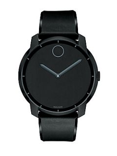 Movado Stainless Steel Watch/Black   Black