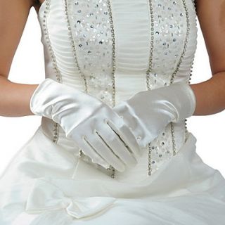 Fashion Satin Fingertips Wrist Length Wedding/Evening Gloves