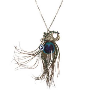 Peacock Feathers Fully jewelled Vintage Necklace