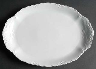 Hutschenreuther Racine (All White) 12 Oval Serving Platter, Fine China Dinnerwa