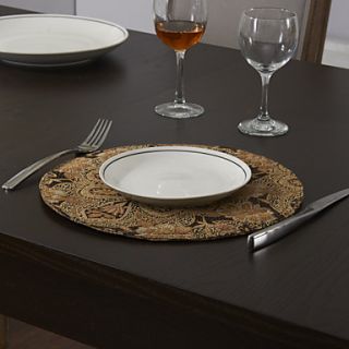 Set Of 4 European Style Vintage Round Placemats