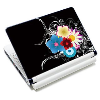 Gorgeous Flowers Pattern Laptop Protective Skin Sticker For 10/15 Laptop 18673(15 suitable for below 15)
