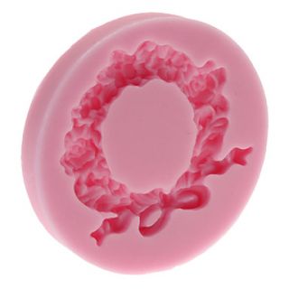 3D Wreath Shaped Silicone Cookie Biscuit Mold