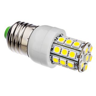 E27 3.5W 30x5050SMD 330 360LM 6000 6500K Natural White Light LED Corn Bulb (AC 110 130/AC 220 240 V)