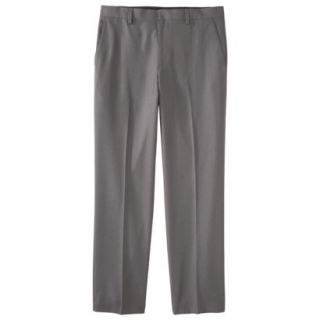 Mens Tailored Fit Microfiber Pants   Light Gray 33X32