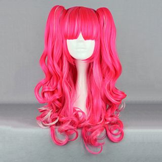 Strawberry Fantasy Pink Curly Pigtail 65cm Punk Lolita Wig