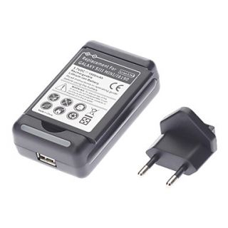 Replacement 3.7V 1900mAh Battery, USB Charger and EU Adapter for Samsung Galaxy S3 Mini I8190