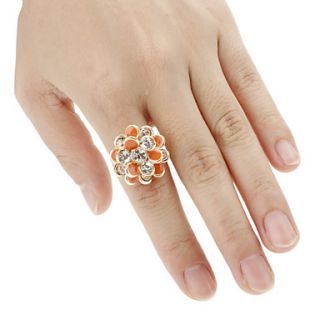 Several Petals Shaped Adjustable Ring