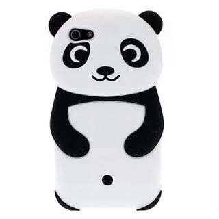 3D Cartoon Panda Design Silica Gel Soft Case for iPhone 5