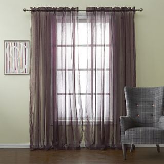 (One Pair) Classic Stripe Sheer Curtain