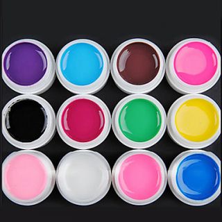 12 Color Transparent Glaze UV Gel